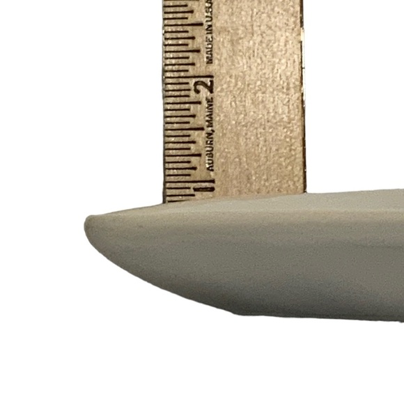 Yummy Rectangle Dish Tray Rectangle Fun Phrase Hangry Heavy Ceramic White Black - Picture 4 of 13